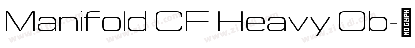 Manifold CF Heavy Ob字体转换